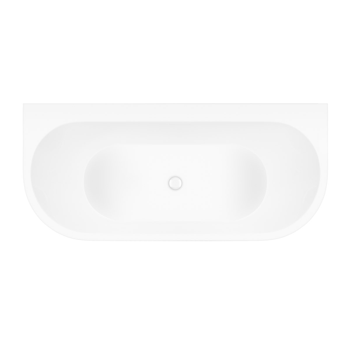 Zestaw Oltens Hulda wanna przyścienna 170x80 cm z pokrywą korka biały połysk (12021000, 09002000) - Wysyłka w 24h