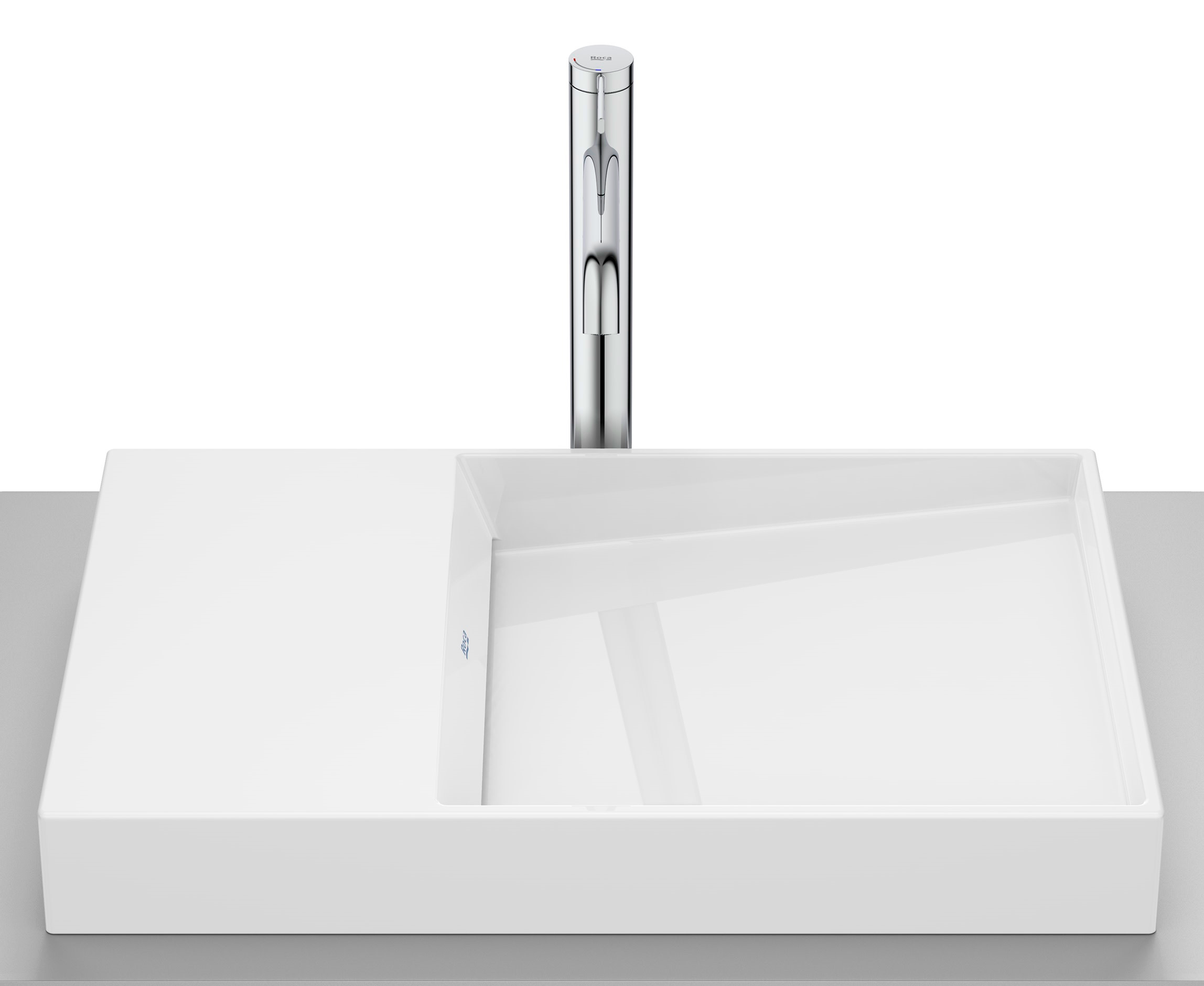 Roca Horizon umywalka 60x38 cm nablatowa biała A327279S0B