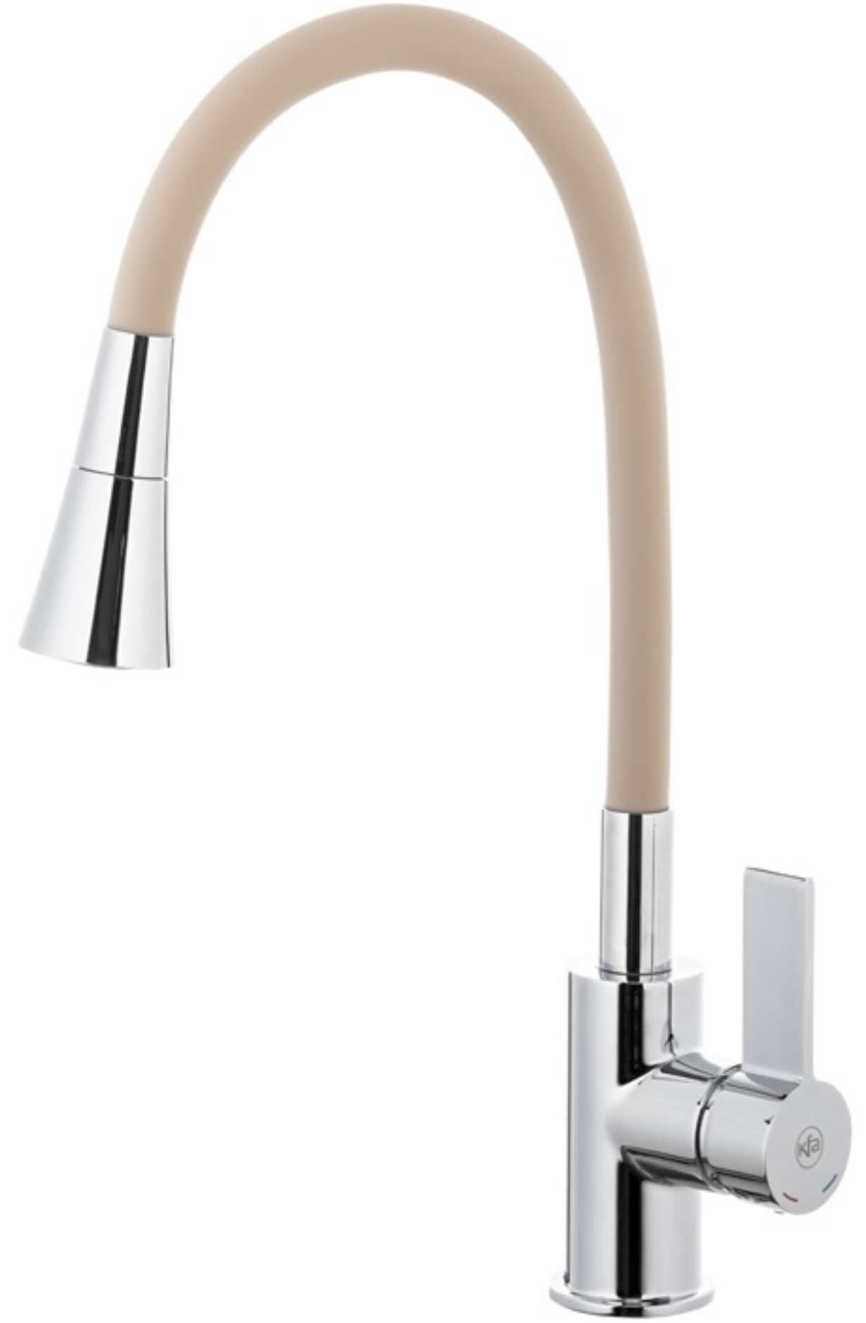 KFA Armatura Rumba bateria kuchenna stojąca chrom-beżowa 6553-925-63