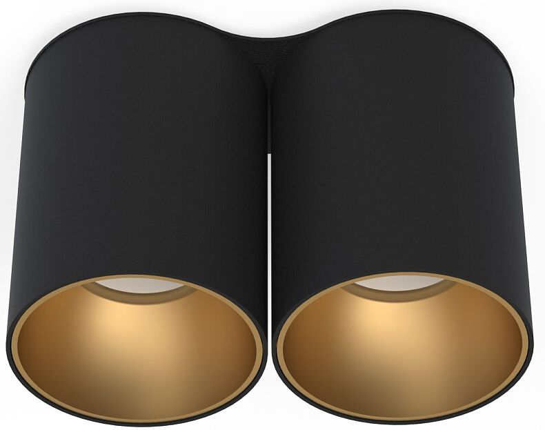 Nowodvorski Lighting Eye Tone II lampa podsufitowa 2x10W LED czarna/złota 8087