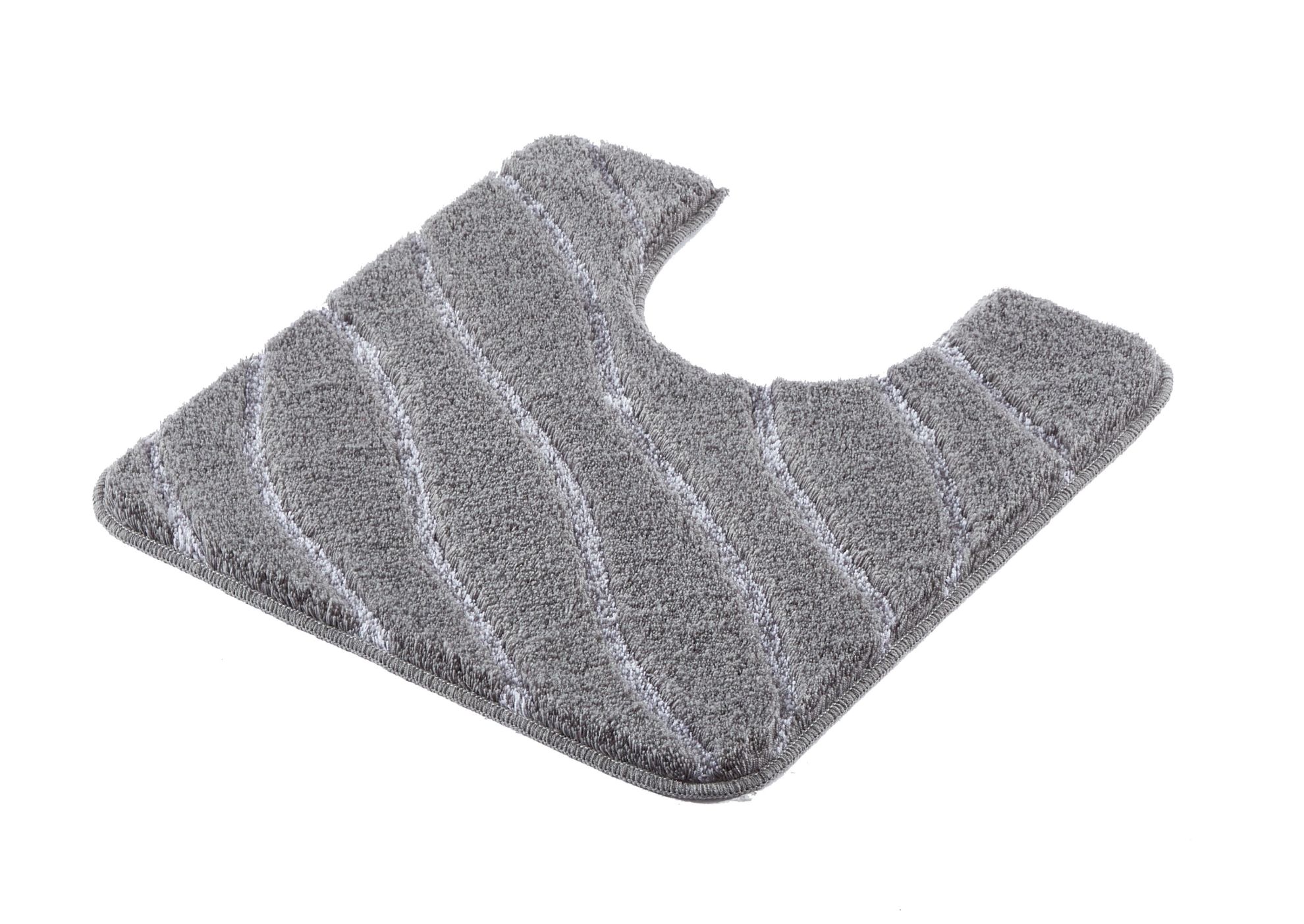 Kleine Wolke Tram dywanik łazienkowy 55x55 cm pod WC szary 9189901129