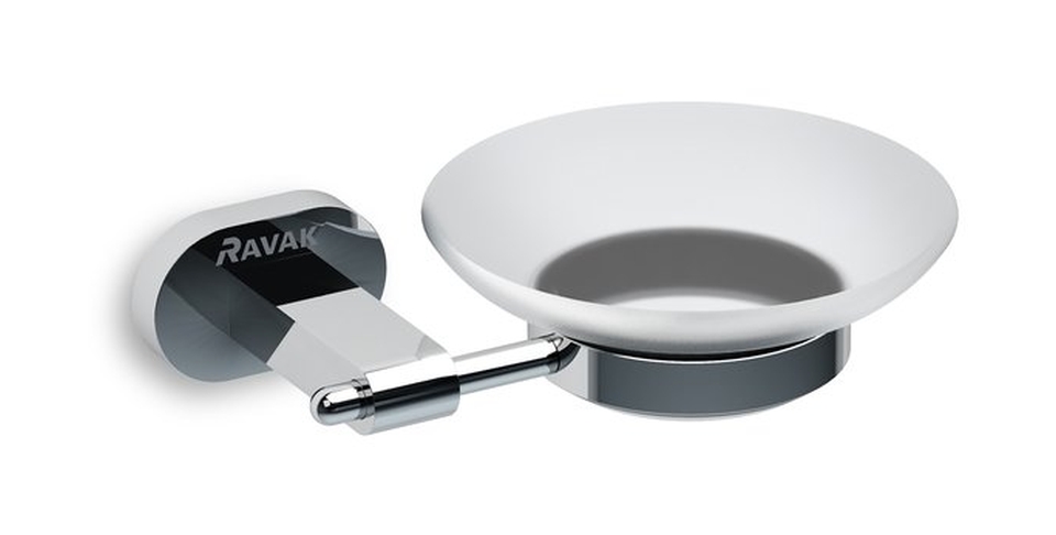 Ravak Chrome CR 200 mydelniczka szklana chrom/szkło mrożone X07P187