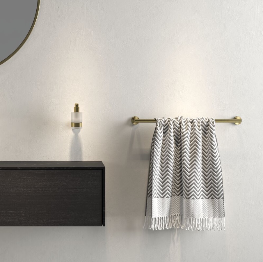 Geesa Nemox Brushed Gold wieszak na ręcznik 60 cm złoty szczotkowany 916507-07-60