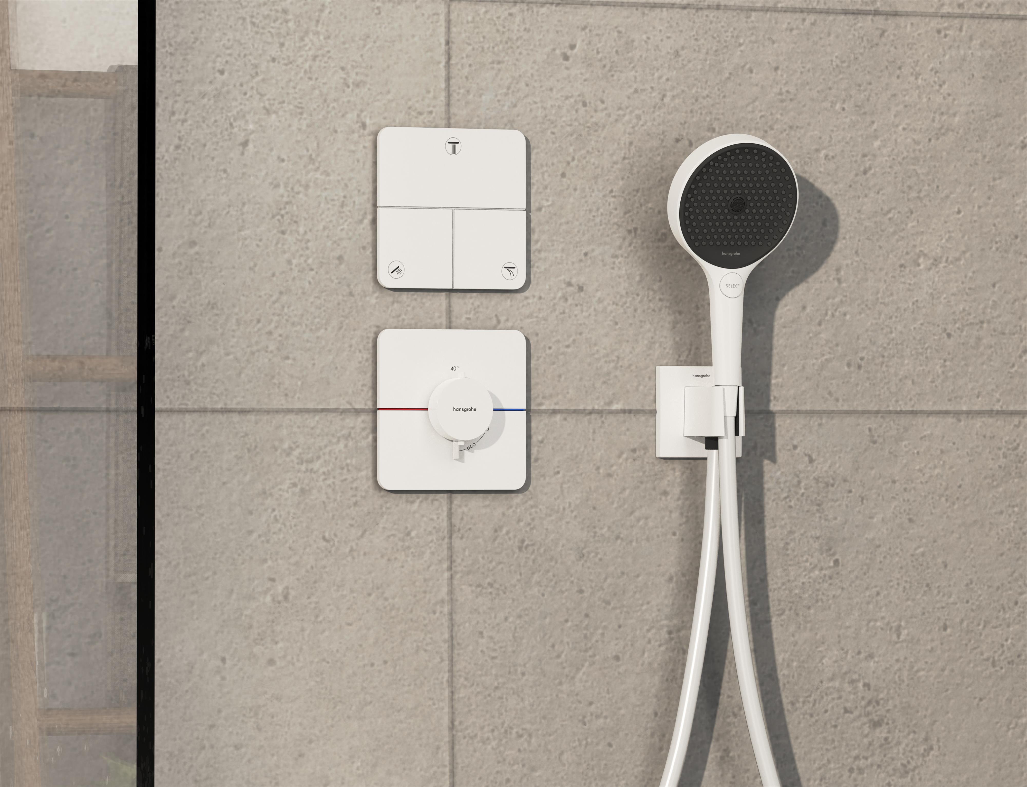 Hansgrohe ShowerSelect Comfort Q zawór odcinający podtynkowy biały mat 15587700
