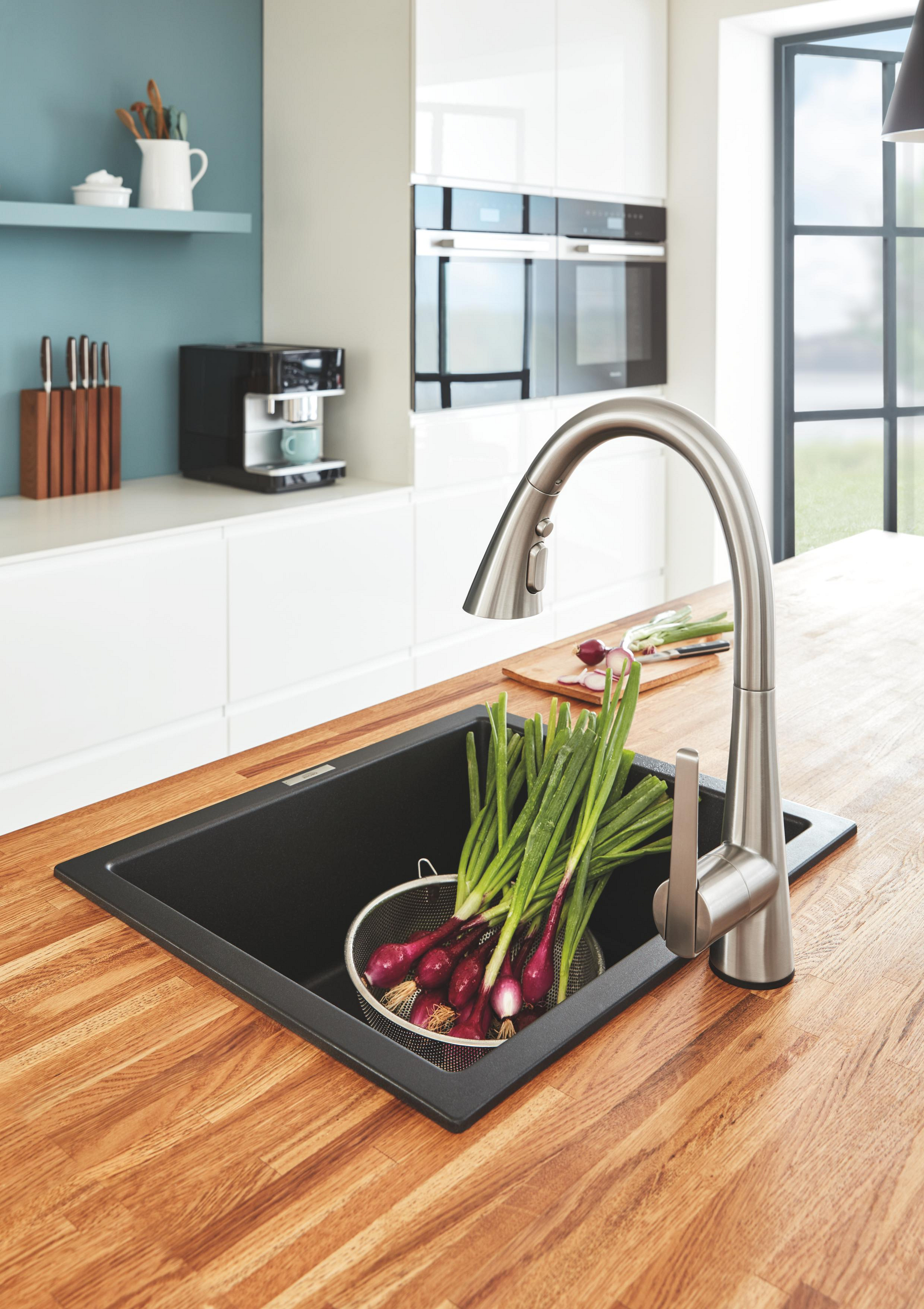 Grohe Zedra bateria kuchenna stojąca stal nierdzewna 32294DC2 - Wysyłka w 24h