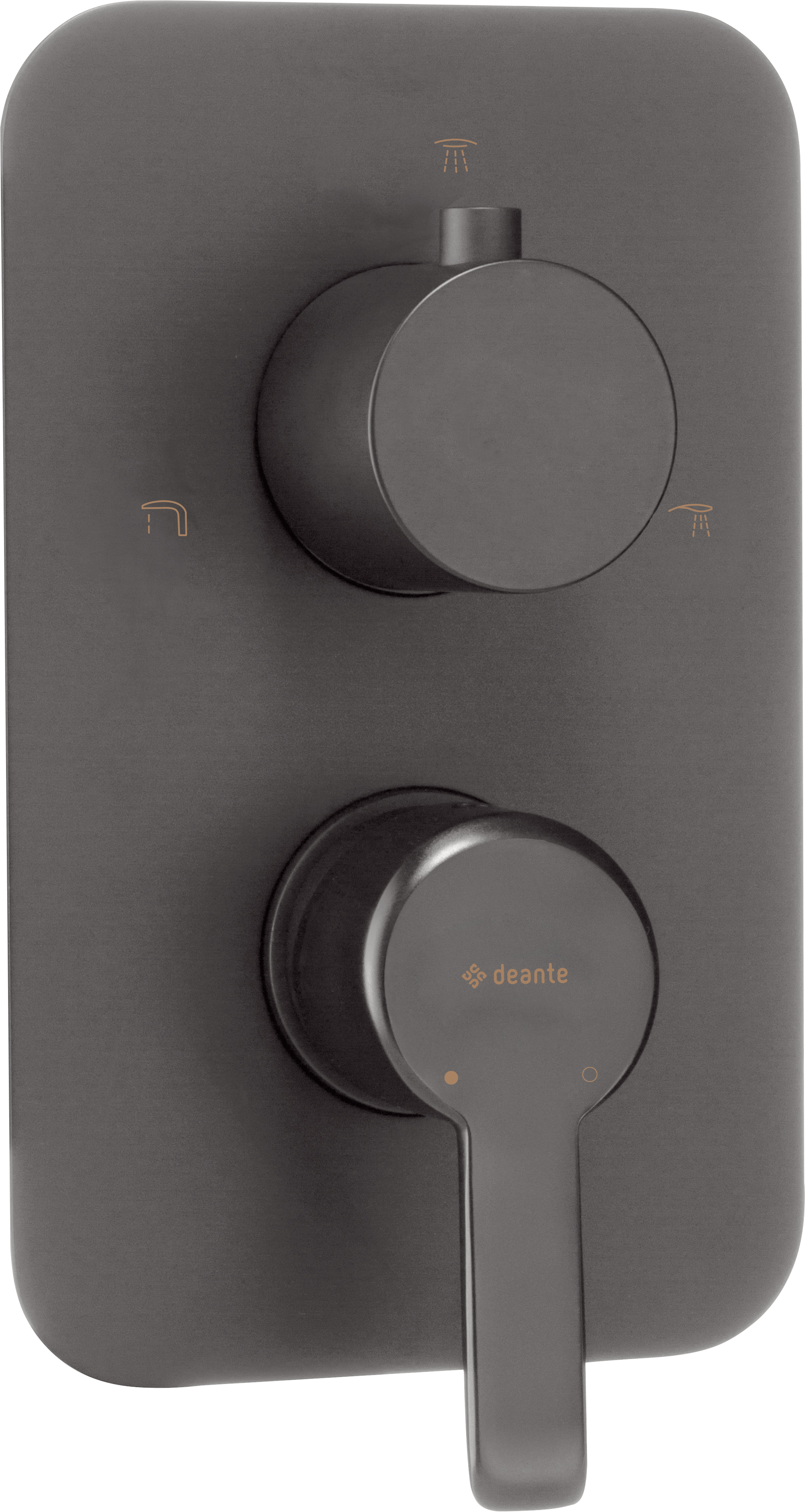 Deante Arnika bateria wannowo-prysznicowa podtynkowa titanium BXY_DQAM