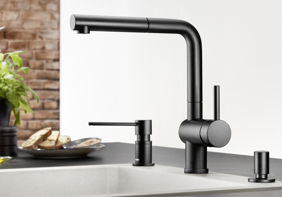 Blanco Linus-S bateria kuchenna stojąca czarna 525807 - Wysyłka w 24h