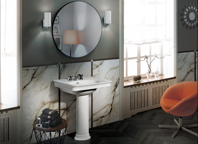 Hatria Dolcevita umywalka 75x57,5 cm ścienna prostokątna biała Y0EJ01