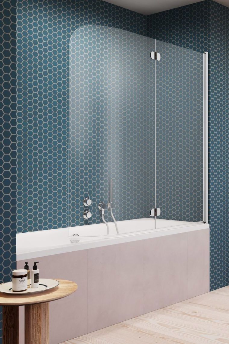 Radaway Eos PND I parawan nawannowy 130 cm 2-częściowy chrom połysk/szkło przezroczyste 1205202-101R