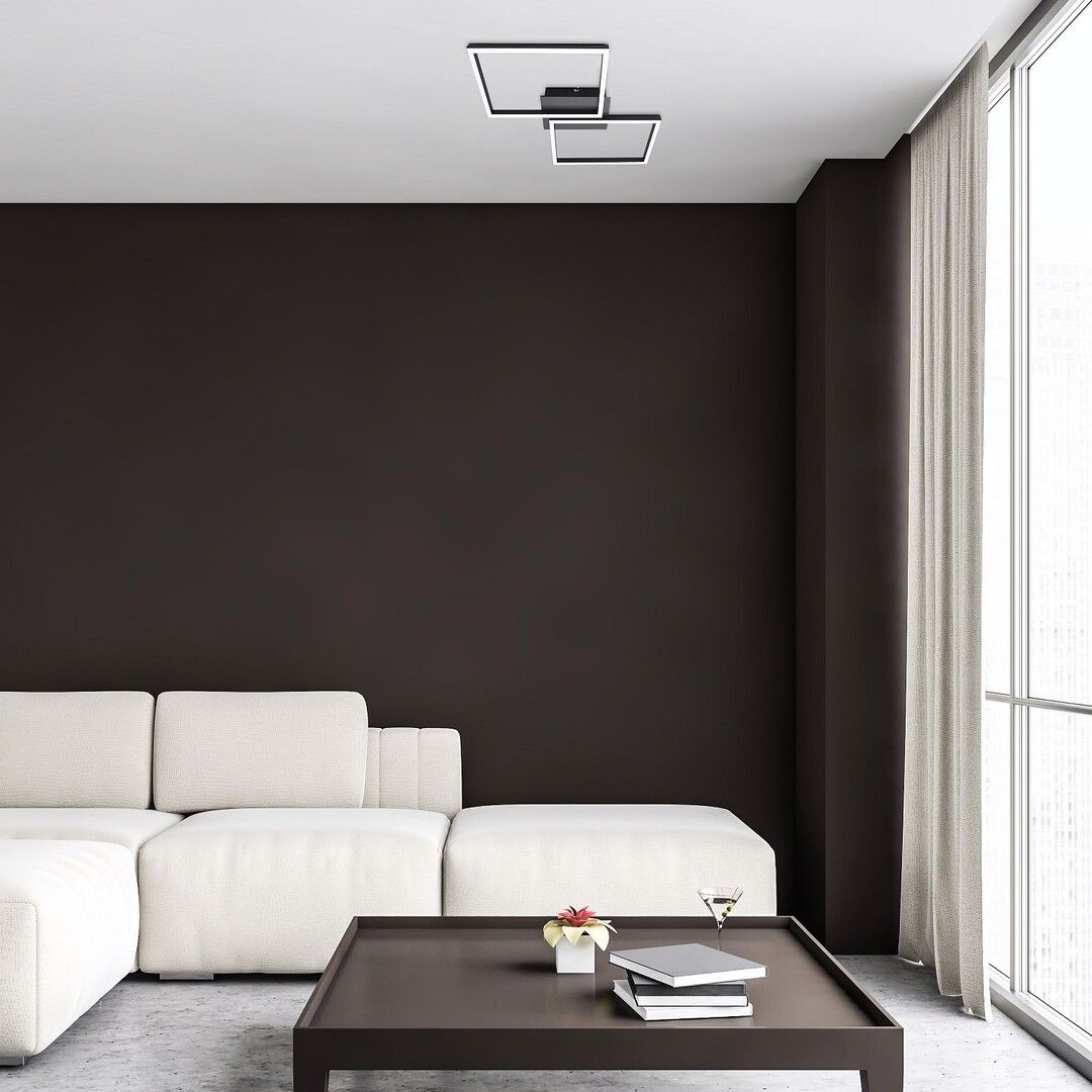 Rabalux Ludano lampa podsufitowa 1x40W LED czarny/biały 71032