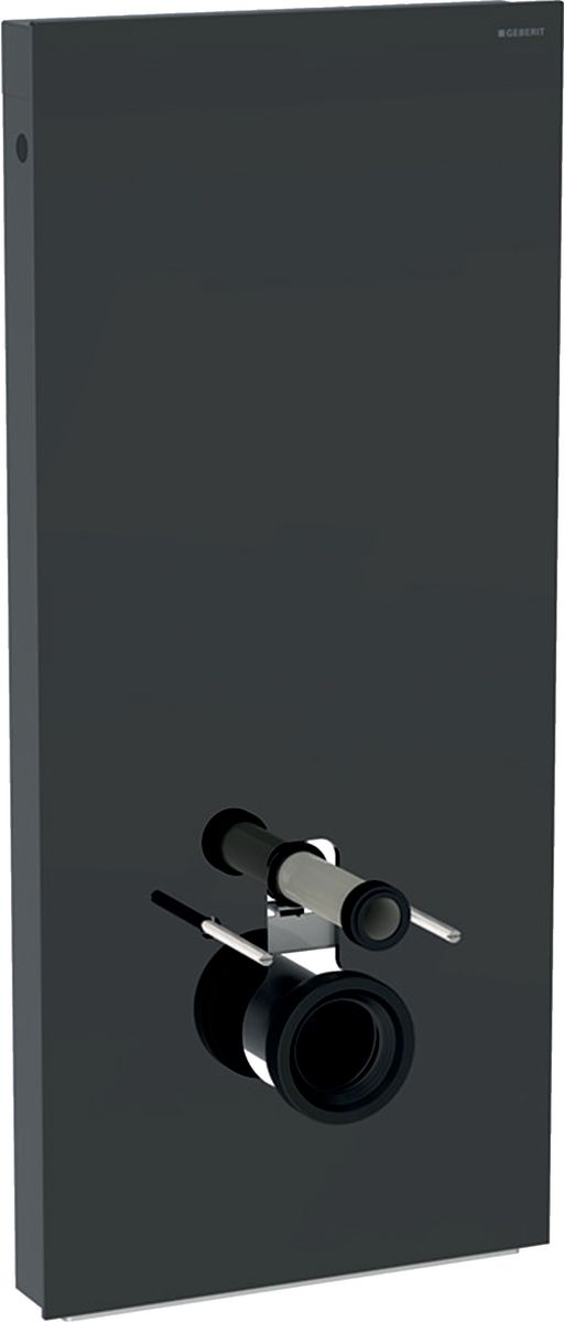 Geberit Monolith moduł sanitarny do miski WC wiszącej szkło lava/aluminium czarny chrom 131.031.JK.5