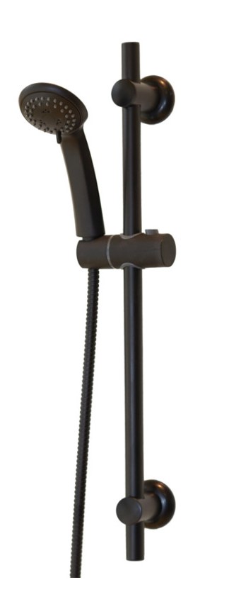 Sea-Horse Novo Black zestaw prysznicowy ścienny czarny mat NZ-H401B