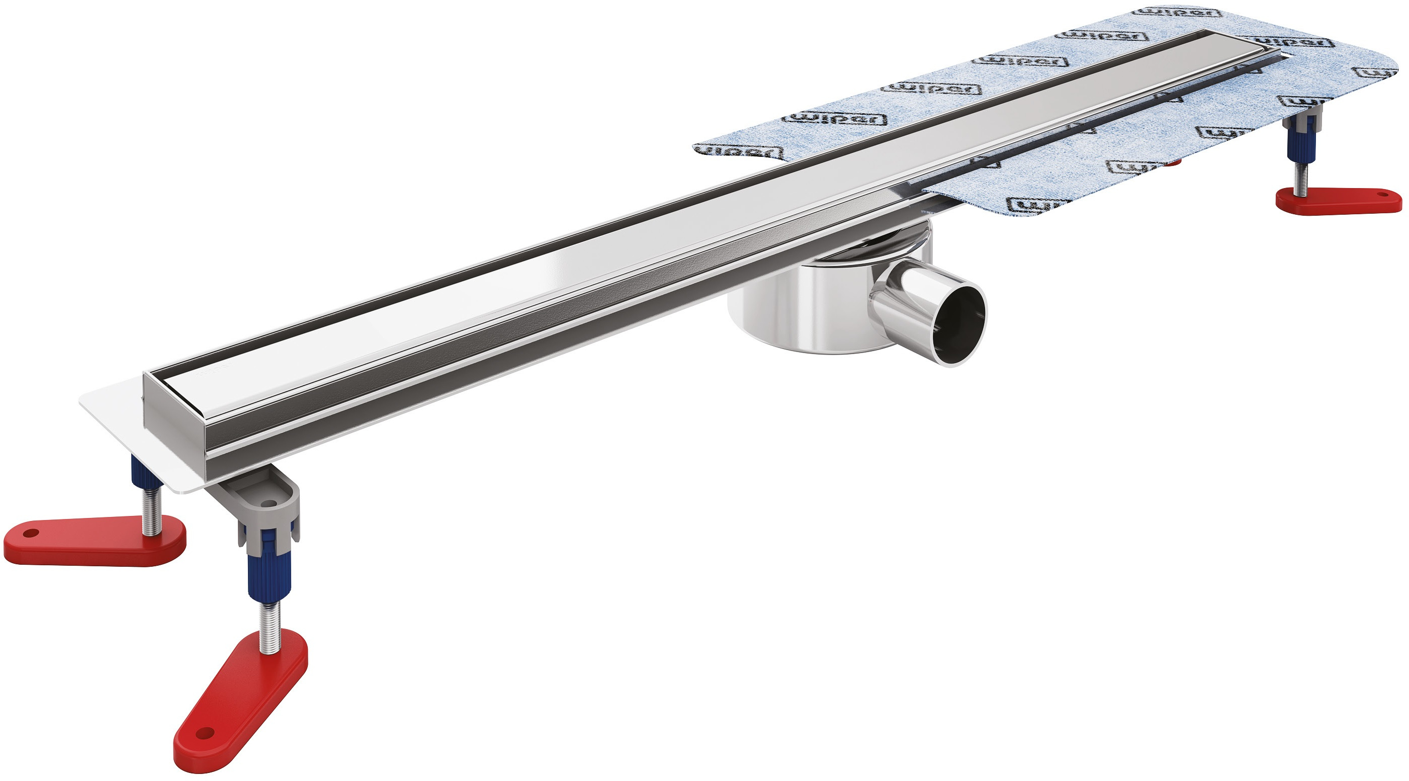 Wiper New Premium Slim odpływ prysznicowy liniowy 120 cm wzór Pure szlif 100.3388.02.120