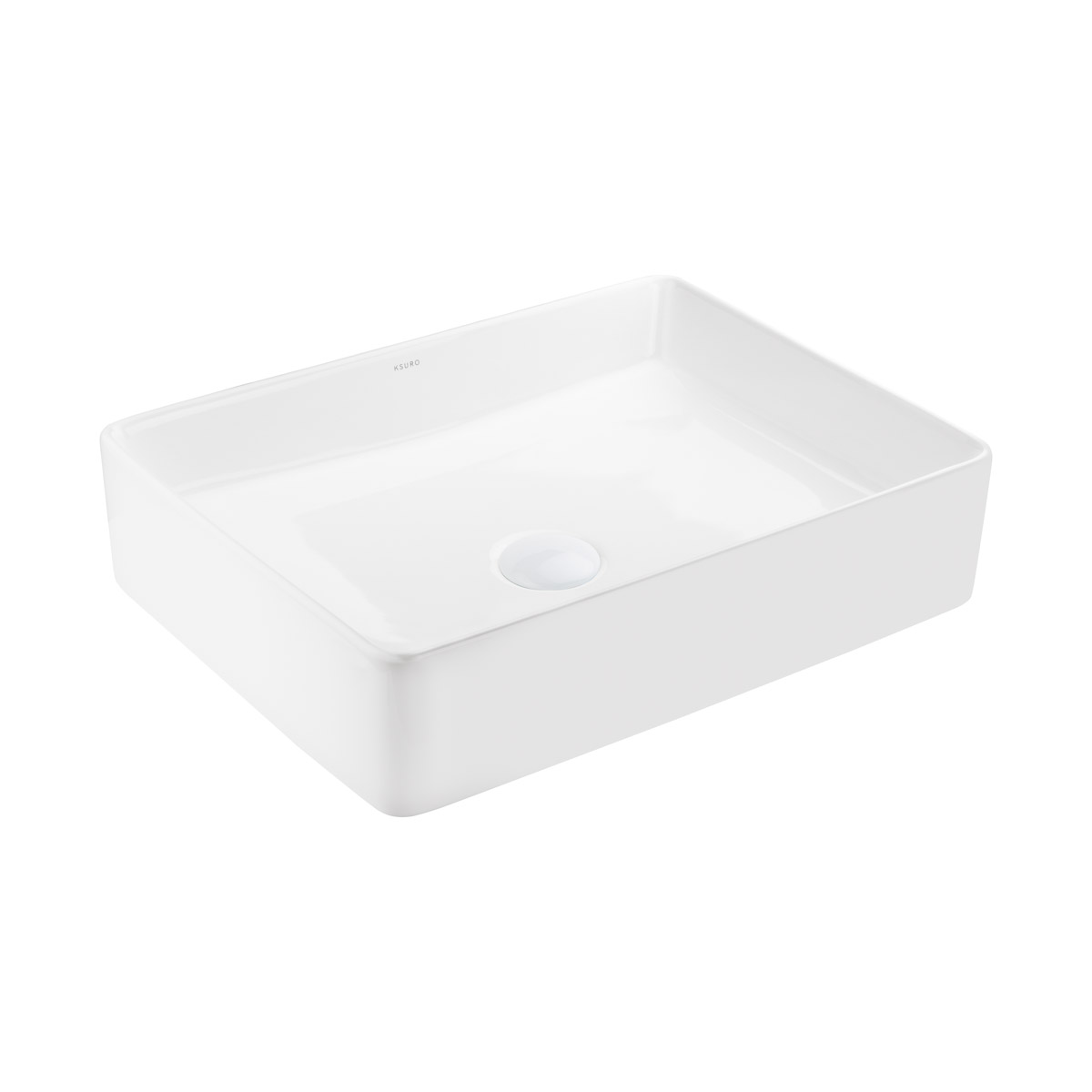 Ksuro 100 umywalka 47x36 cm nablatowa prostokątna z powłoką Intelligent Coat biała 20804000 - Wysyłka w 24h