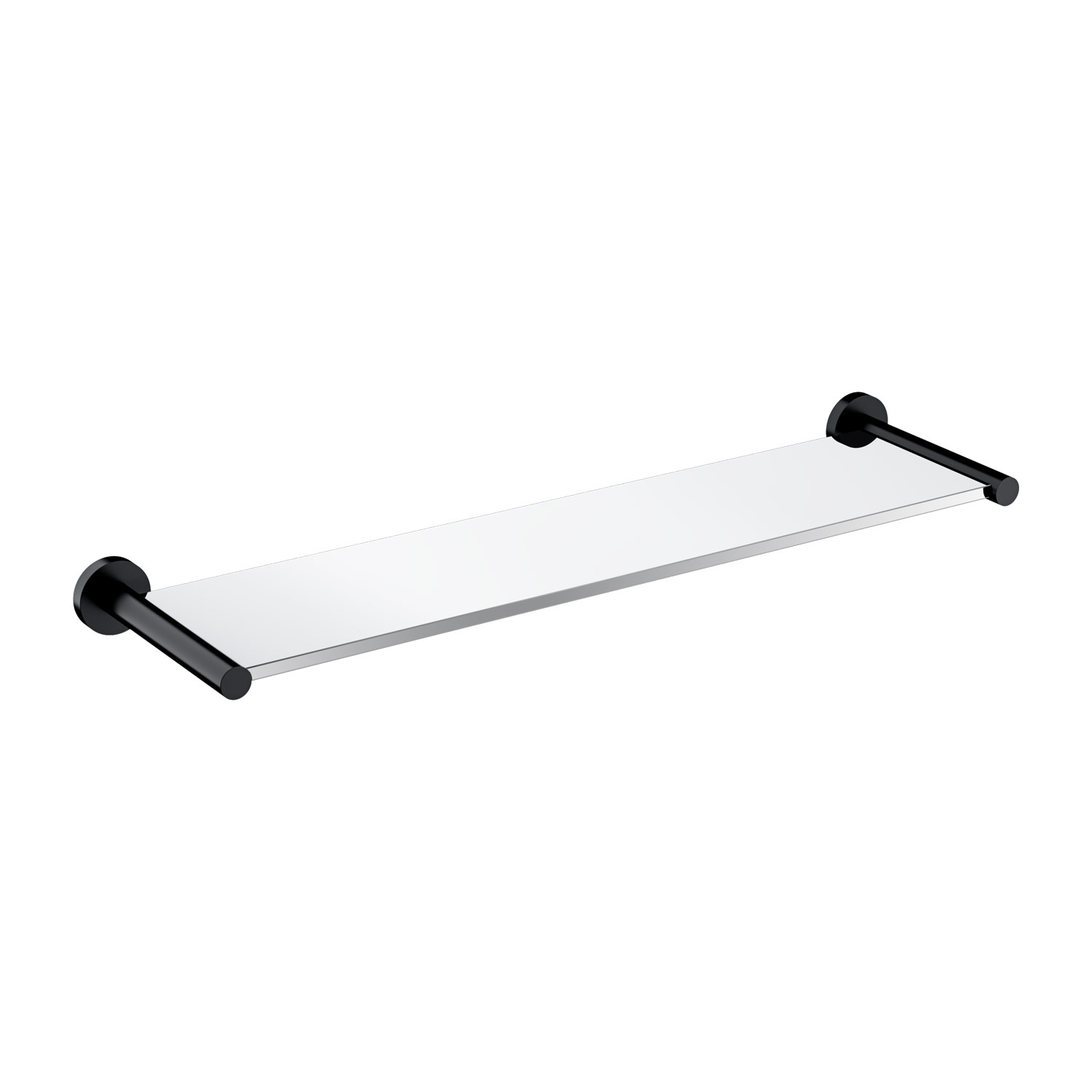 Omnires Modern Project półka łazienkowa 55 cm czarny/szkło MP60930BL
