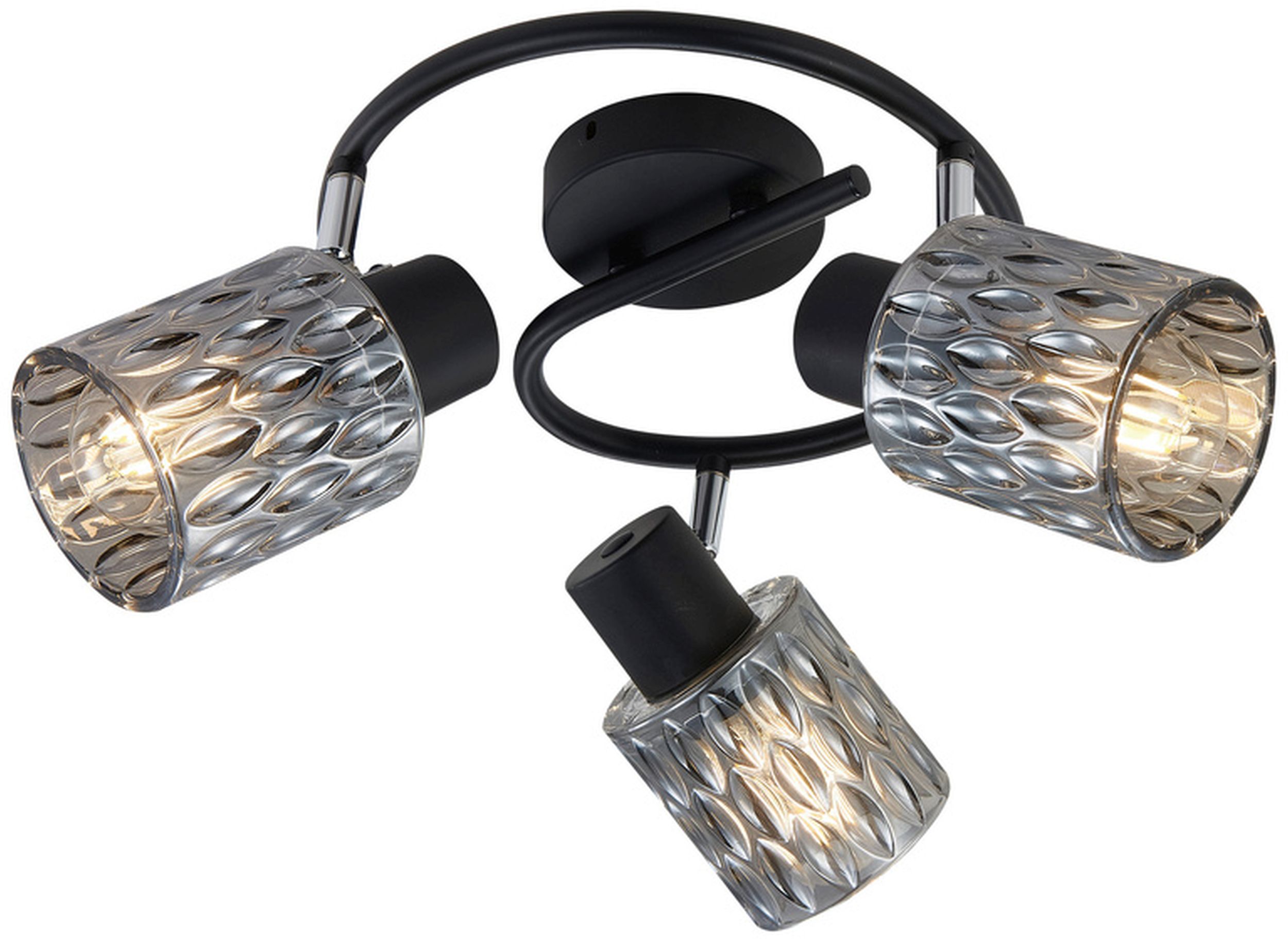 Candellux Bill lampa podsufitowa 3x40 W czarna 98-27405