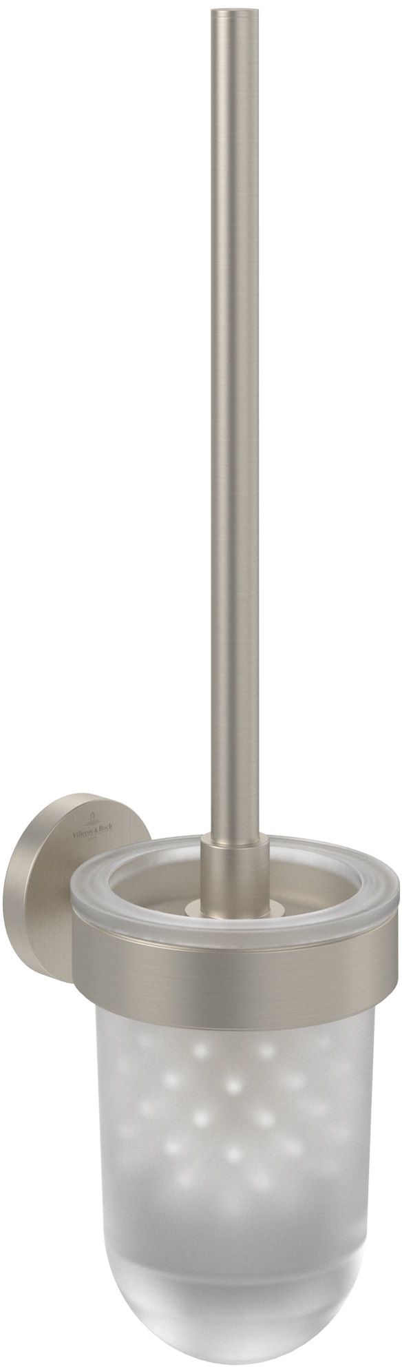 Villeroy & Boch Elements szczotka toaletowa ścienna nikiel szczotkowany mat TVA15101600064