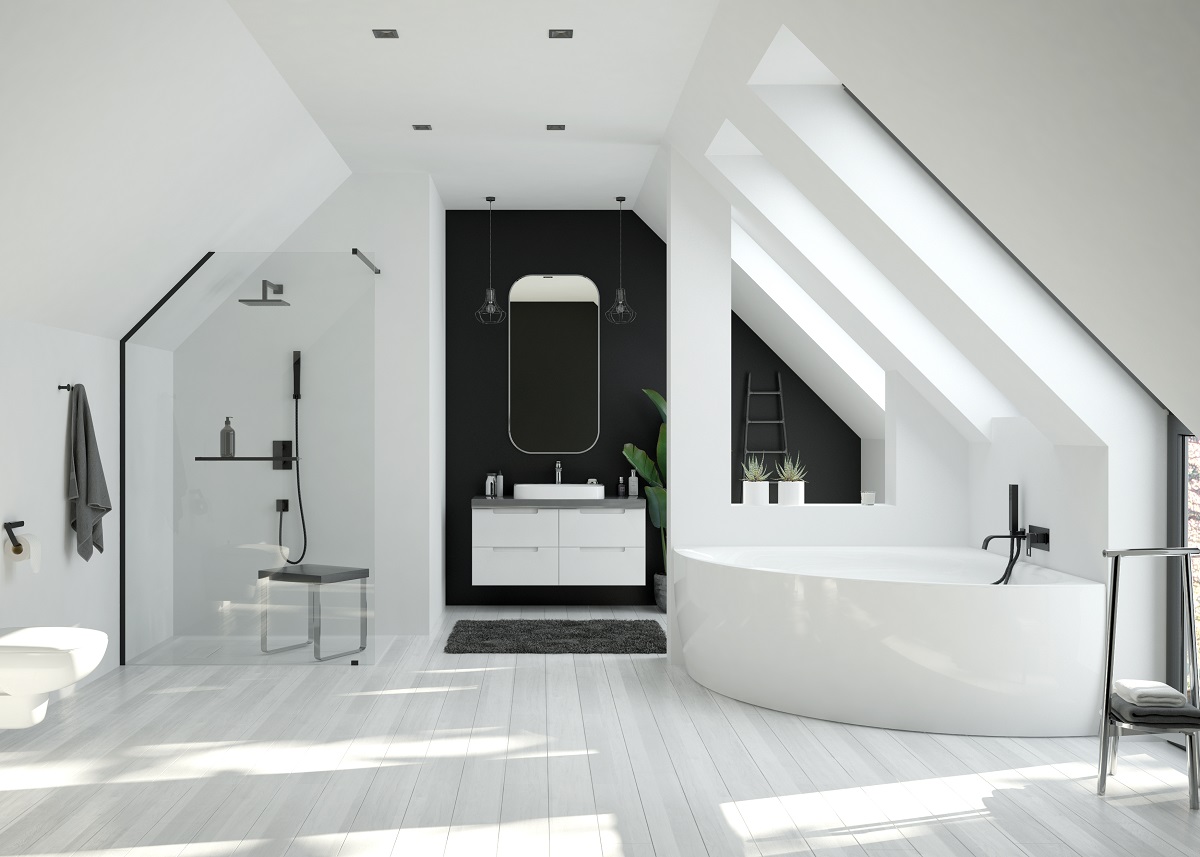 Hoesch iSensi wanna narożna 150x150 cm z napełnianiem biała 3857.010