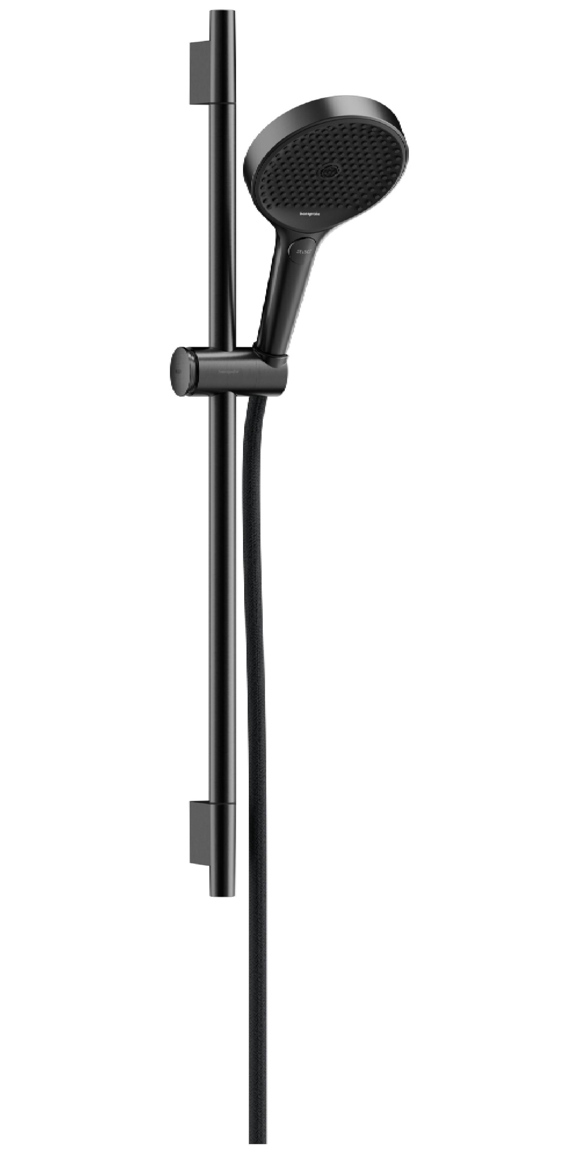 Hansgrohe Rainfinity zestaw prysznicowy ścienny EcoSmart czarny chrom szczotkowany 28746340