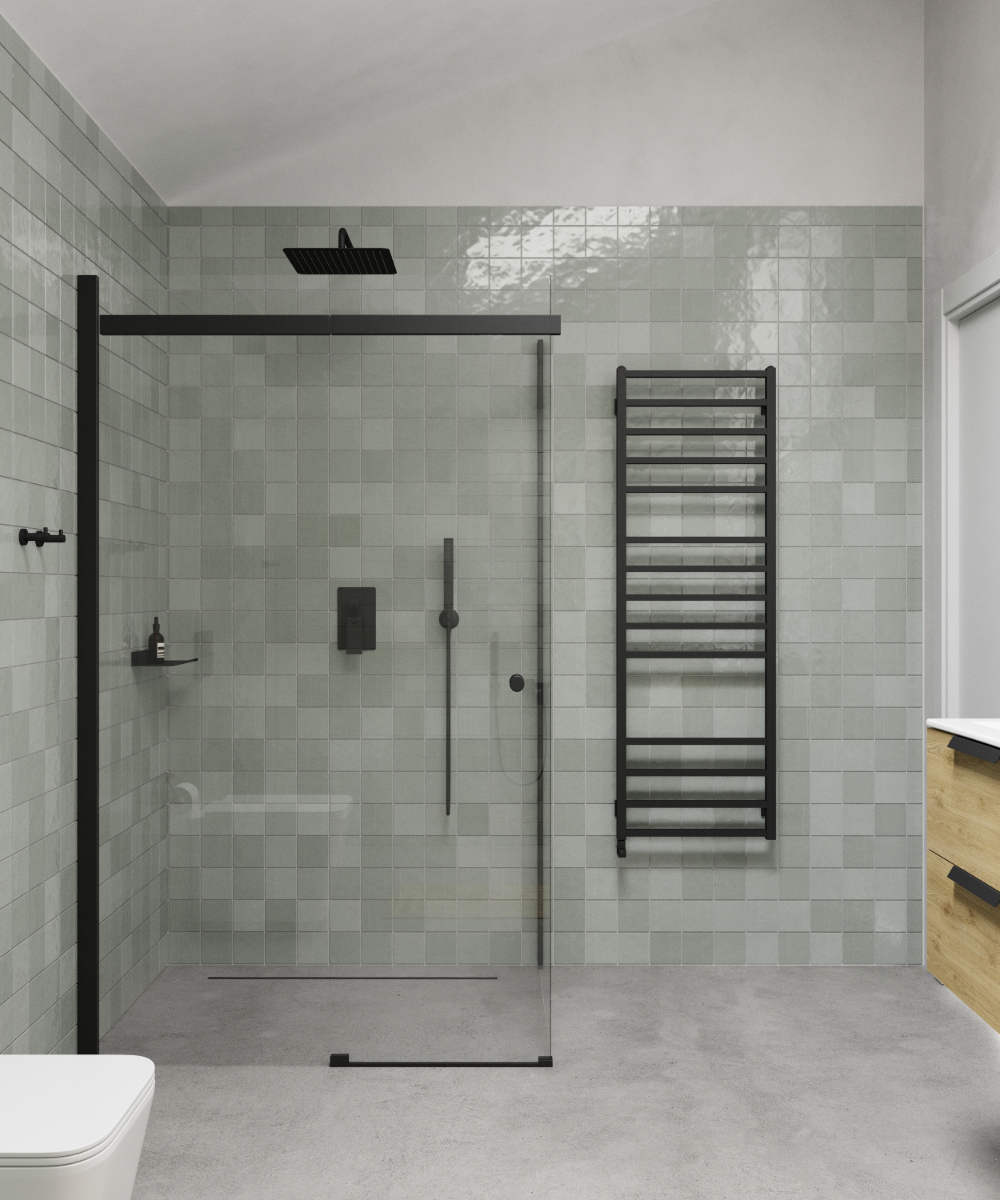 Hagser Lea słuchawka prysznicowa 1-funkcyjna czarny mat HGR24000037 - Wysyłka w 24h