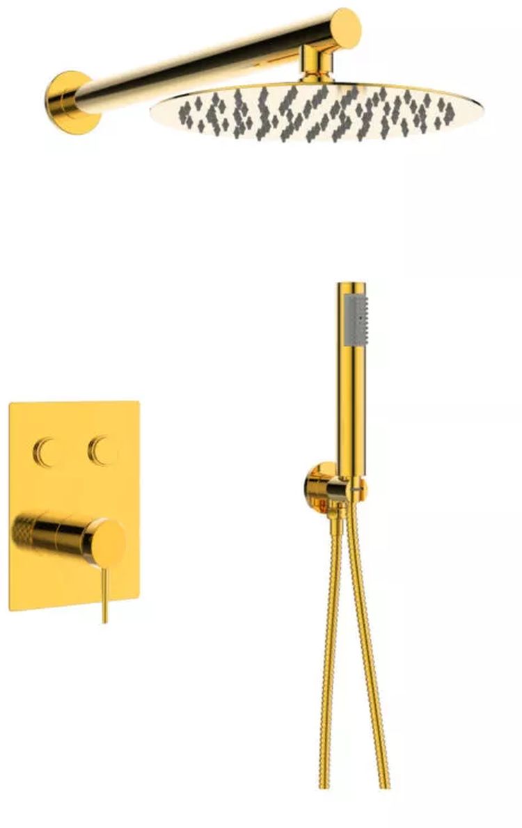 Sea-Horse Ove Gold Stick zestaw prysznicowy podtynkowy Z- złoty BJV309G-SG2