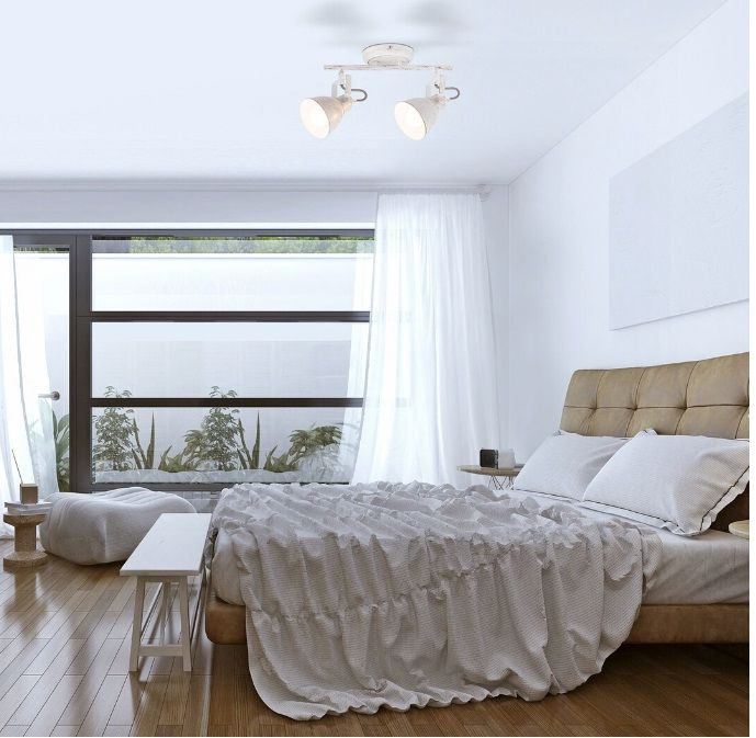 Rabalux Vivienne lampa podsufitowa 2x40 W biała 5967