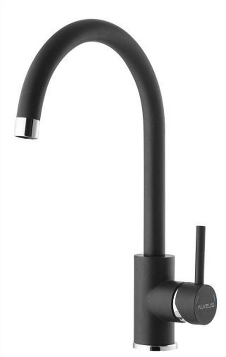 Alveus Roxa bateria kuchenna stojąca czarna 1129039