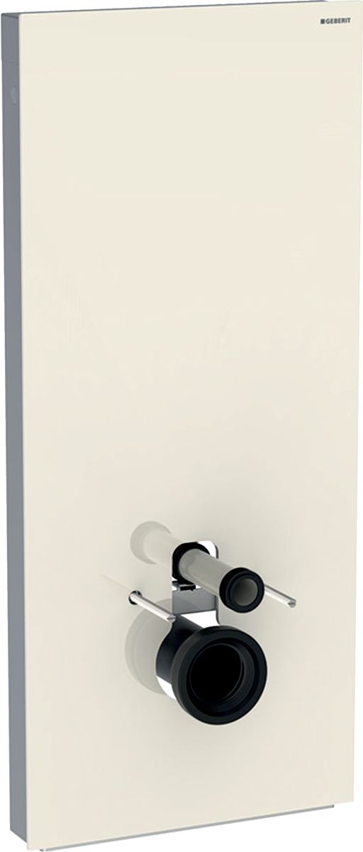 Geberit Monolith moduł sanitarny do miski WC wiszącej szkło szary piaskowy/aluminium 131.031.JL.5