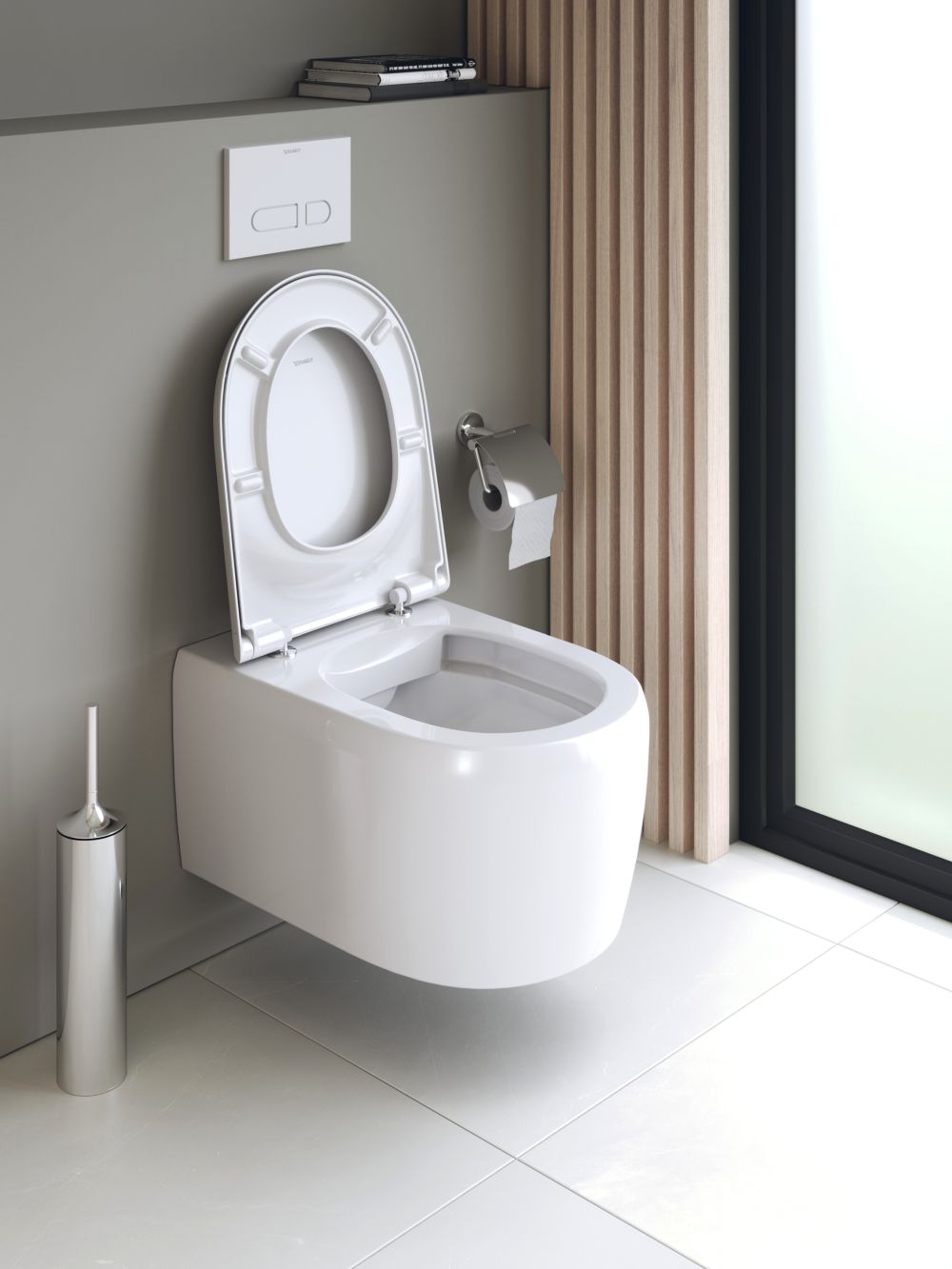 Duravit Qatego miska WC wisząca Rimless biały połysk 2556090000