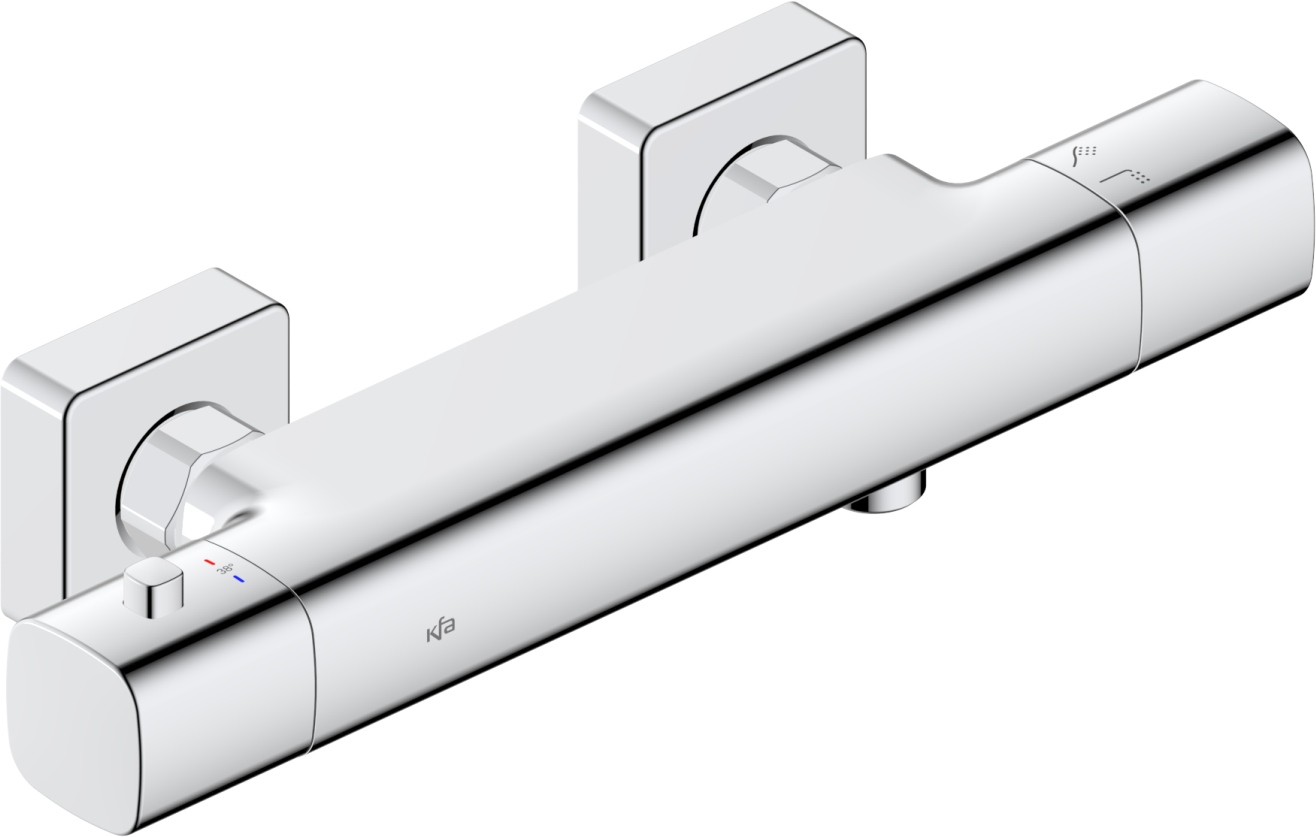 KFA Armatura Malaga bateria prysznicowa ścienna z termostatem chrom 5756-010-00