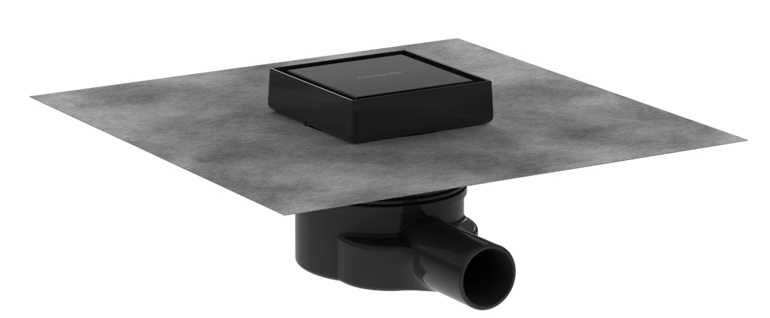 Hansgrohe RainDrain Point odpływ prysznicowy 10 cm czarny 56247670