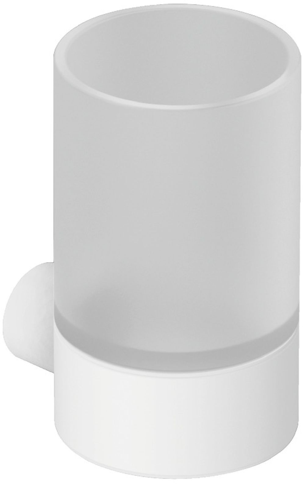 Kludi Vela R kubek na szczoteczki ścienny biały mat 5897553