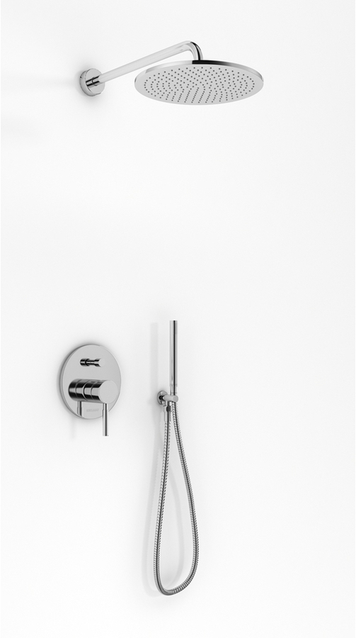 Kohlman Roxin zestaw prysznicowy podtynkowy z deszczownicą 30 cm chrom QW210RR30