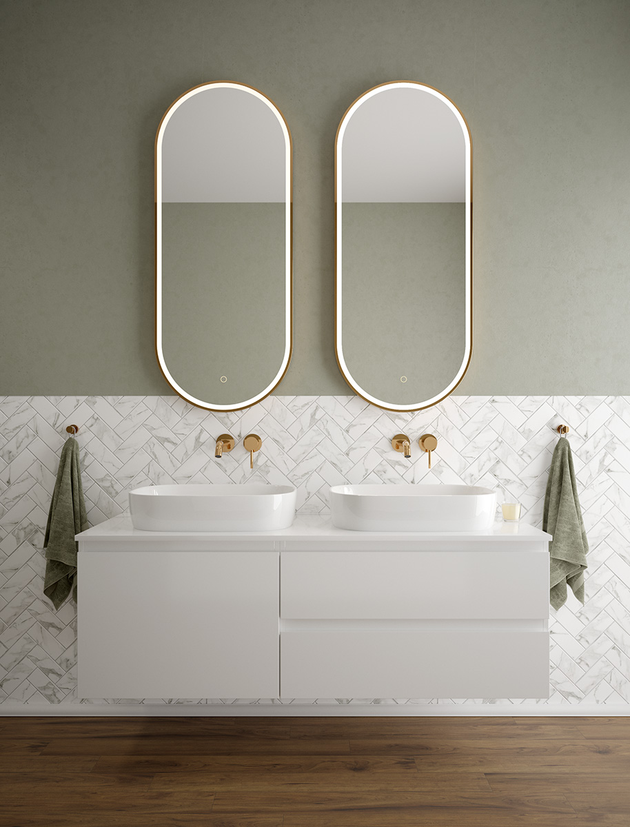 Oltens Vernal szafka 80 cm podumywalkowa wisząca biały połysk 60003000 - Wysyłka w 24h