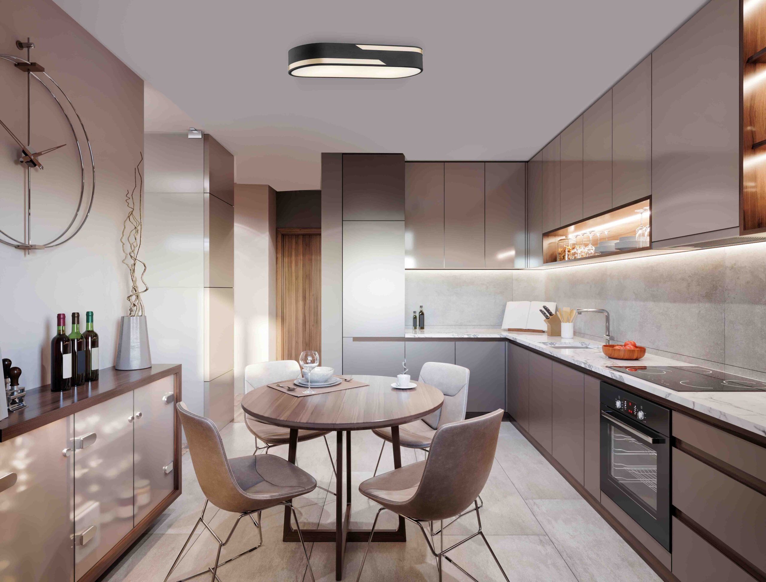 Argon Toni lampa podsufitowa 3x15W czarny/złoty 6001