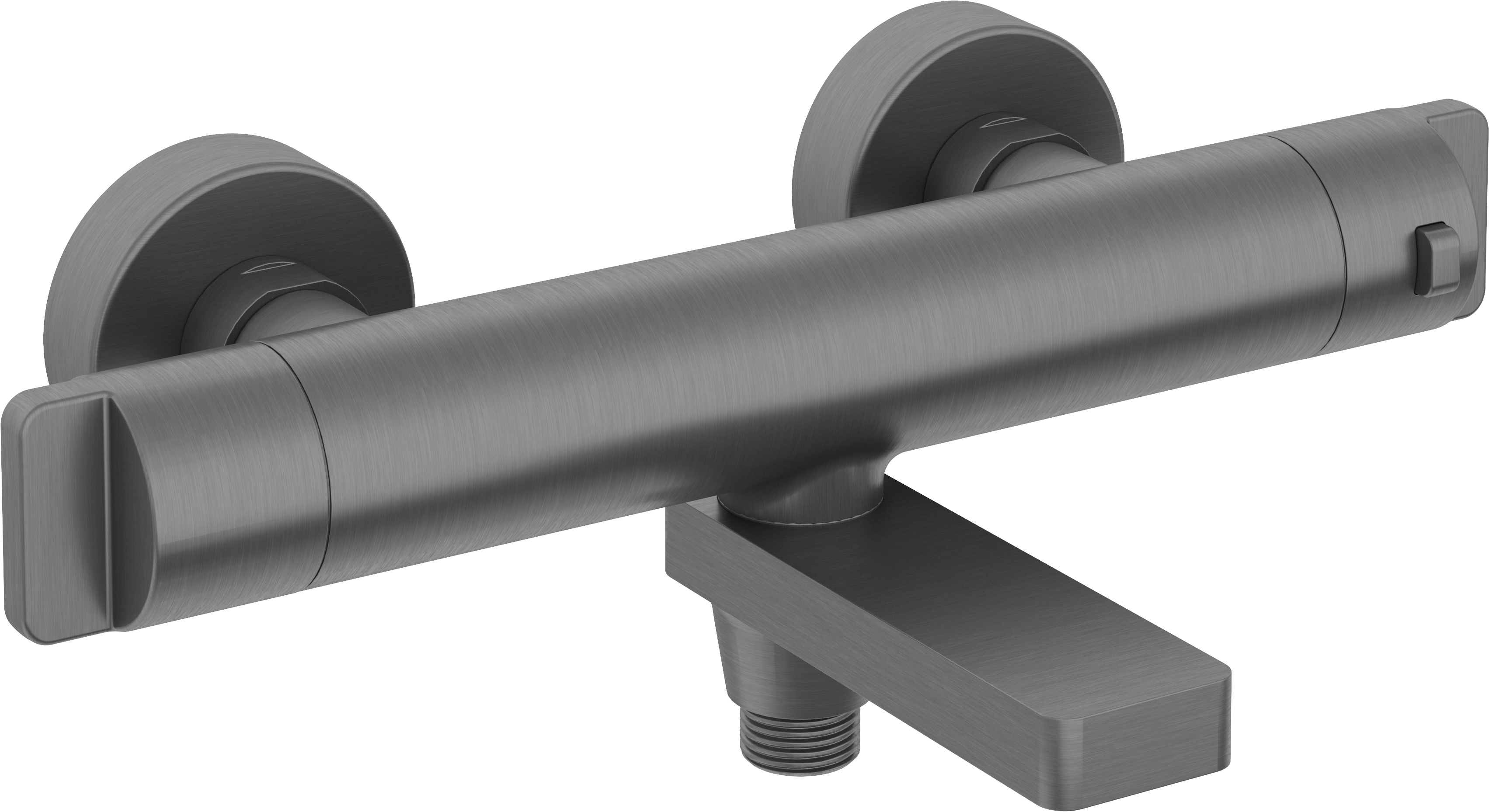 Deante bateria wannowo-prysznicowa ścienna termostatyczna titanium BCHD1BT