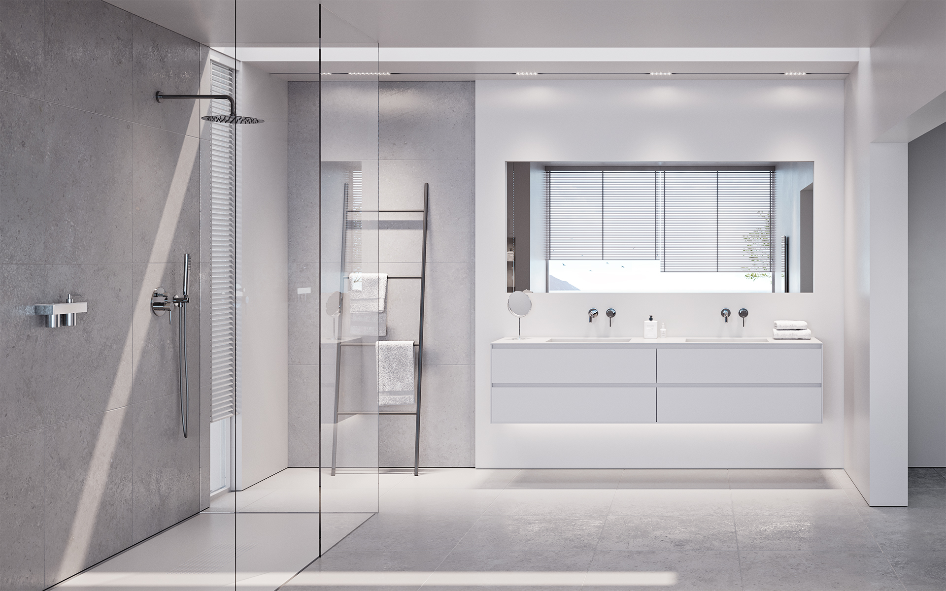 FDesign Flusso zestaw prysznicowy podtynkowy z deszczownicą chrom FD1-FLS-7PSET1-11 - Wysyłka w 24h