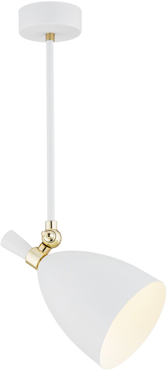 Argon Charlotte lampa podsufitowa 1x15W biały/mosiądz 4684