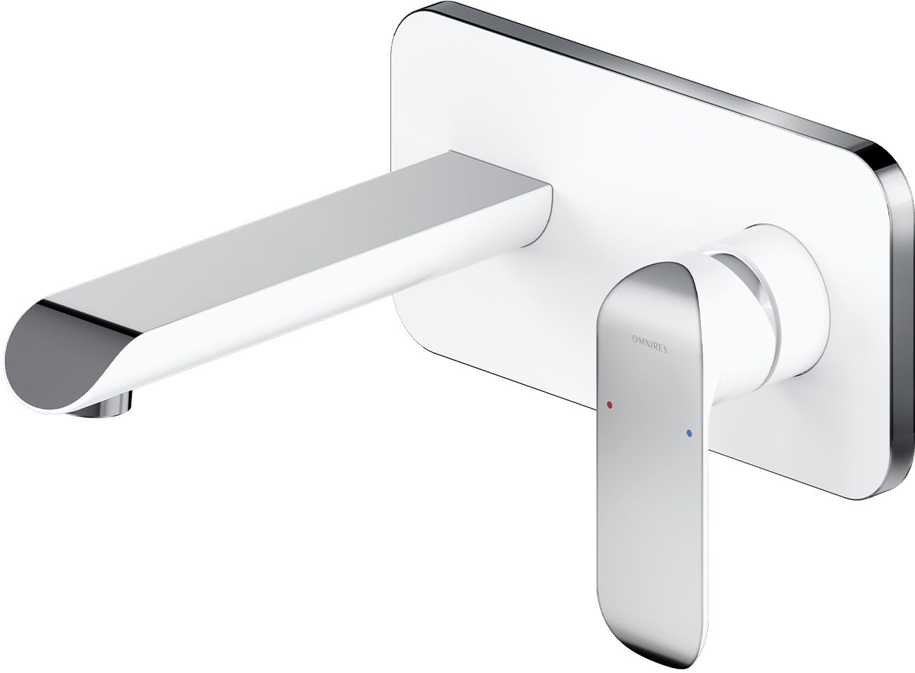 Omnires Sacramento bateria umywalkowa podtynkowa chrom/biały SC2315CRB - Wysyłka w 24h
