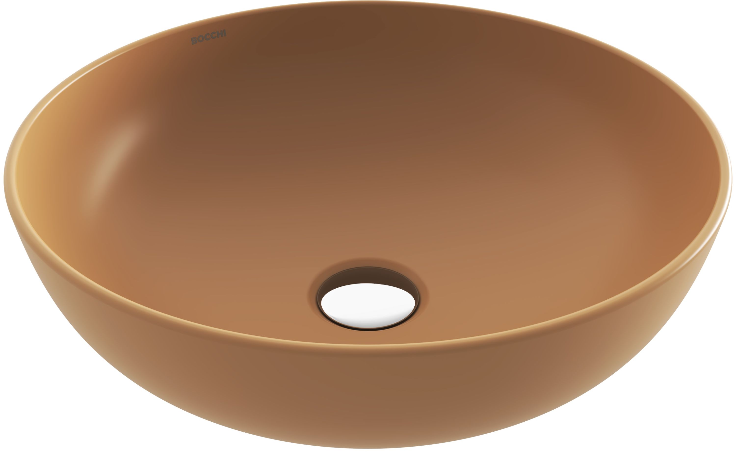 Bocchi Sottile Slim Line umywalka 38 cm nablatowa okrągła Clean Plus+ kaszmir mat 1494-011-0125 - Wysyłka w 24h