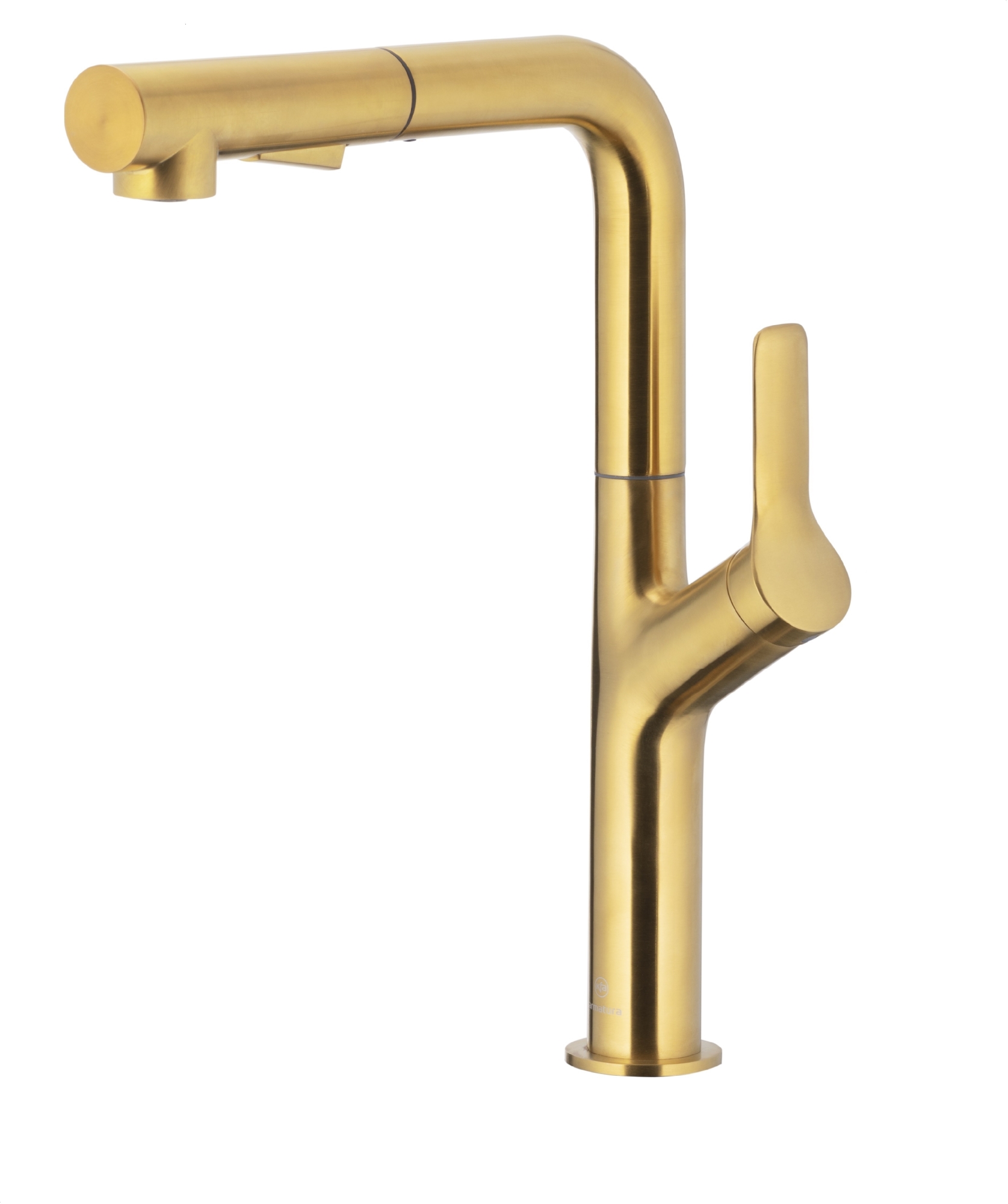 KFA Armatura Duero Design Gold bateria kuchenna stojąca z wyciąganą wylewką złoty szczotkowany 6623-220-31 - Wysyłka w 24h