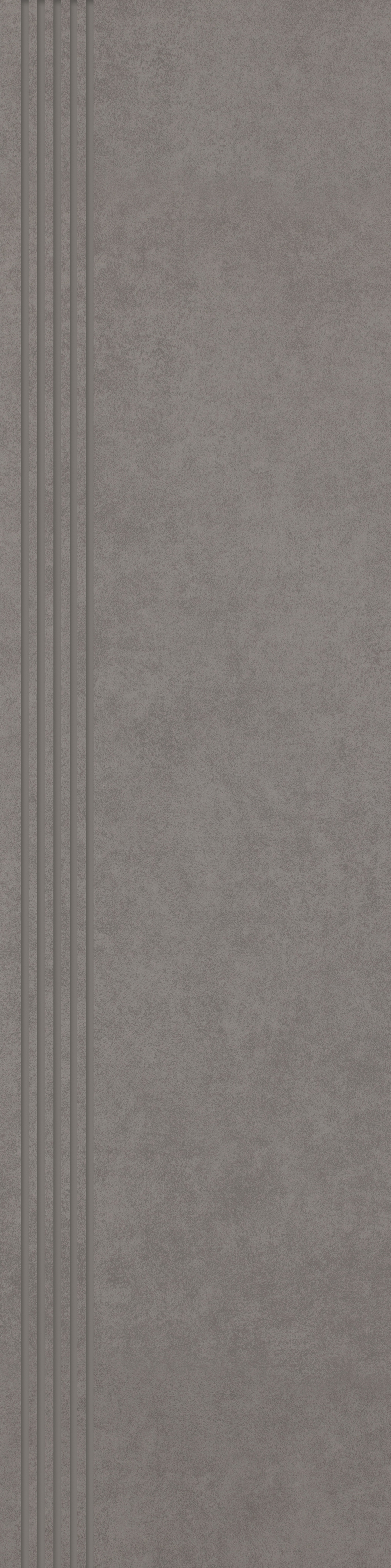 Paradyż Intero stopnica 29,8x119,8 cm prosta nacinana szary mat