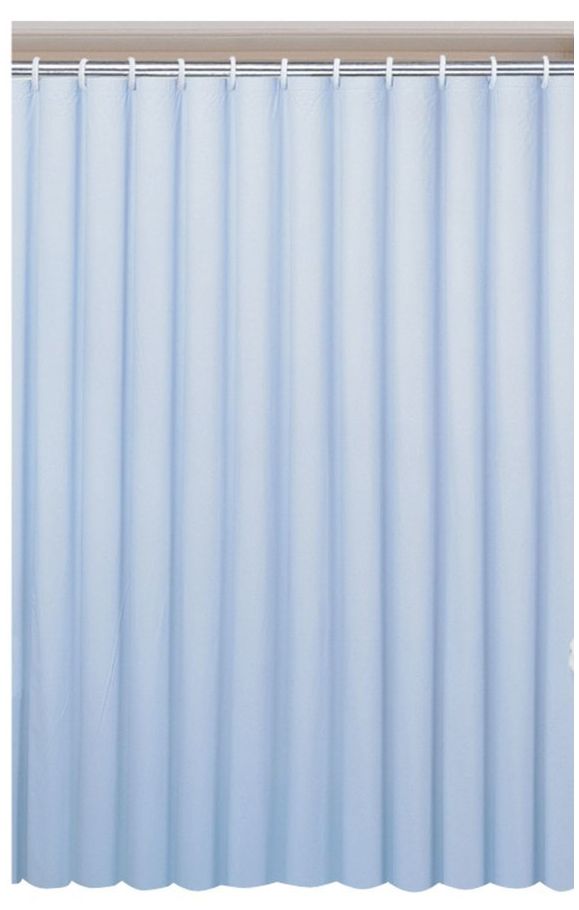 Aqualine zasłona prysznicowa 180x180 cm winyl niebieska 0201003M