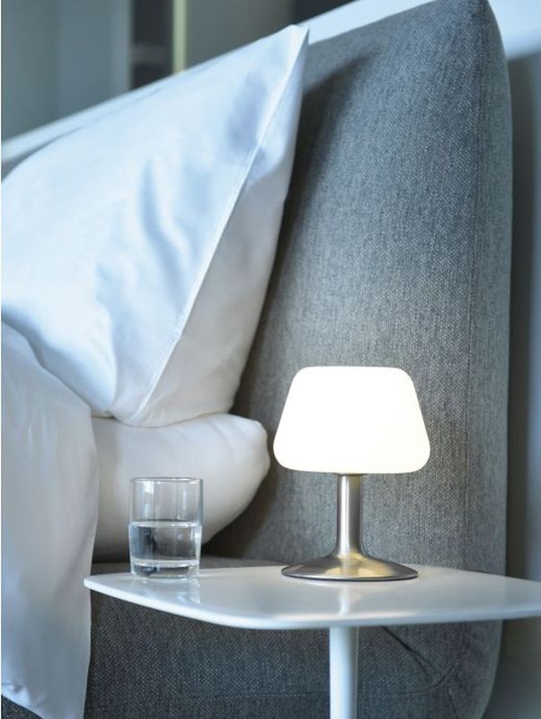 Paul Neuhaus Till lampa stołowa 1x3W LED stal/biała 4078-55