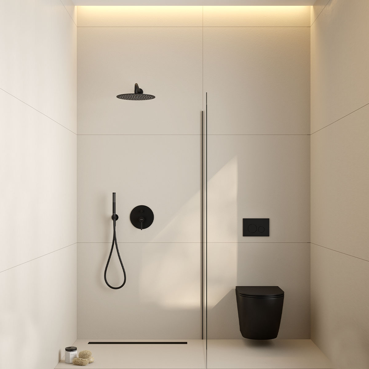 Oltens Langan odpływ prysznicowy 80 cm czarny 30007300 - Wysyłka w 24h