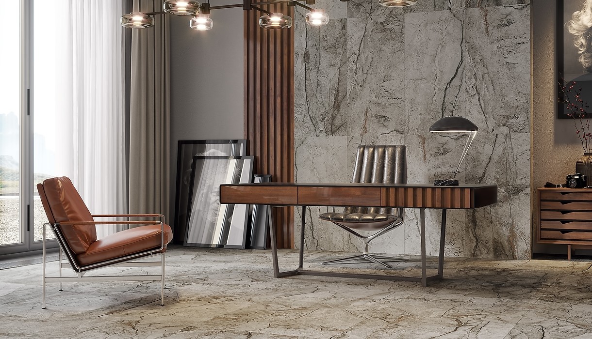 Opoczno Marble Skin Grey Matt płytka ścienno-podłogowa 59,8x119,8 cm szary mat