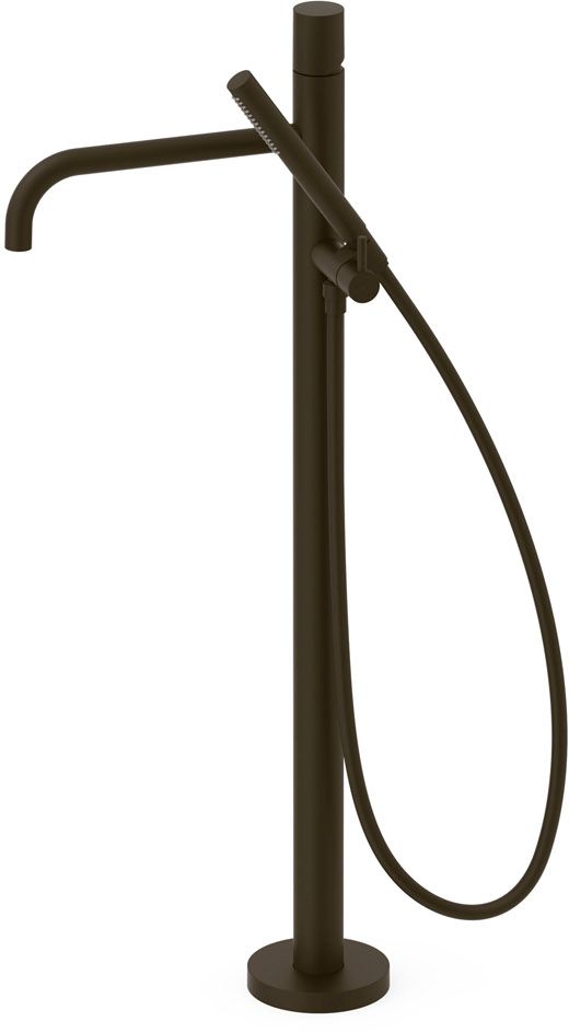 Tres Study Exclusive bateria wannowo-prysznicowa wolnostojąca czarny brąz 26247006KMB