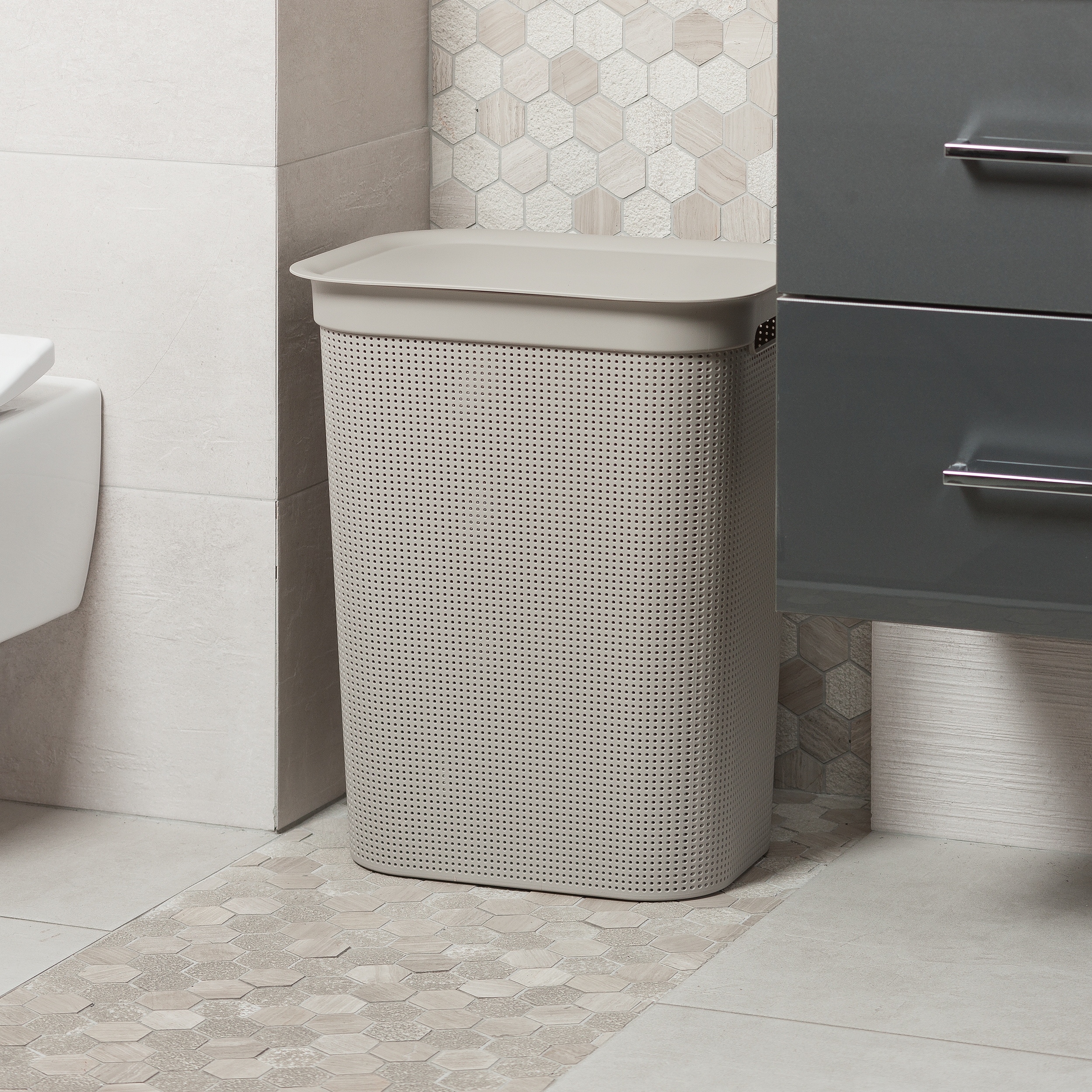 Rotho Brisen kosz na pranie 50 l biały 1023501100 - Wysyłka w 24h