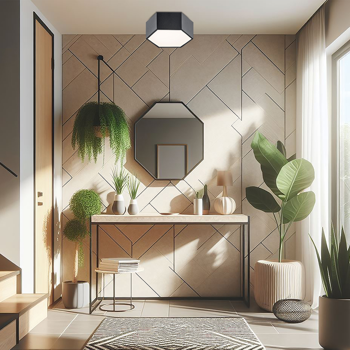 Argon Arizona plafon 1x9W LED czarny 3824