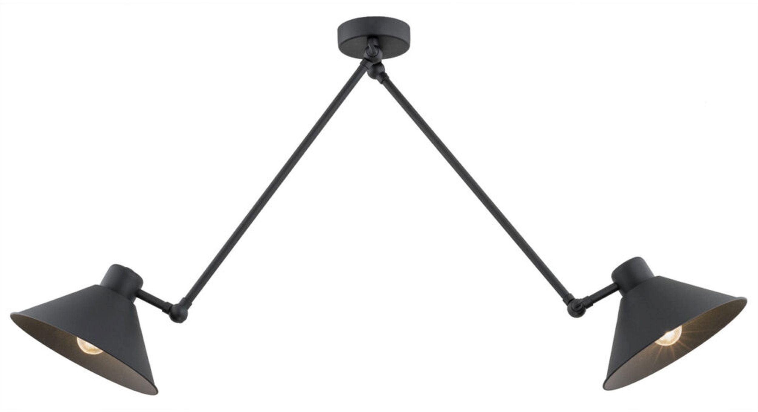 Argon Altea lampa podsufitowa 2x15W czarny 862